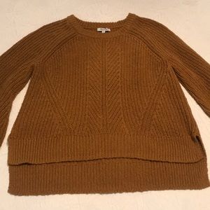 Madewell Balloon Sleeved Sweater in Egyptian Gold